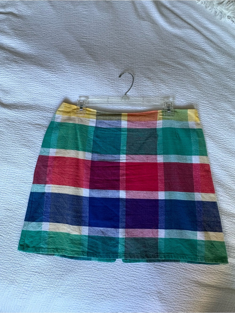 Multicolor Plaid Mini Skirt - Picture 4 of 5